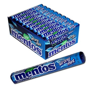 Драже жувальні Mentos STRONG mint (СУПЕР мята) 37.5 г