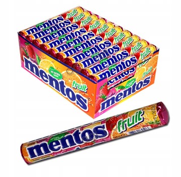 Драже жувальні Mentos Fruit (фруктовий мікс) 38 г