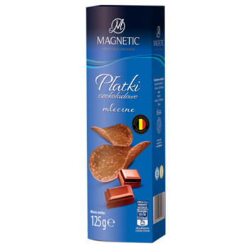 Шоколадні "Чіпси" MAGNETIC, Молочний шоколад, 125 г