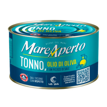Тунець шматком в оливковій олії, Mare Aperto Tonno all Olio di Oliva, 240 г