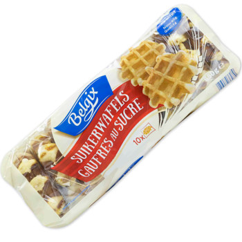 Вафлі Бельгійські BELGIX  SuikerWafels (класичні, цукрові)  550 г. (10x55 г.)