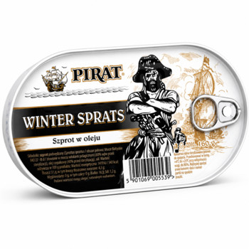 Шпроти в Олії PIRAT Winter Sprats Szprot w oleju 160 г