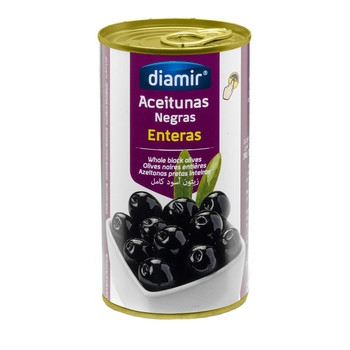 Оливки DIAMIR (Ж/Б), чорні з кісточкою, Aceitunas Negras, con hueso, 345 г
