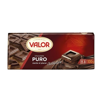 Шоколад Valor, Чорний, Chocolate Puro siente el placer Autentico (без глютену ) 300 г.