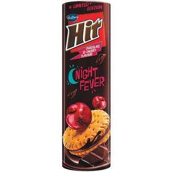 Печиво HIT Night fever(вишня в шоколаді), 220г