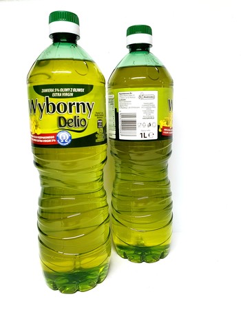 Олія ріпакова+5% оливкова extra virgin (омега 3), Wyborny Delivo, 1л
