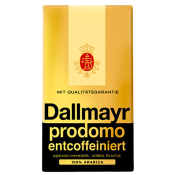 Кава Dallmayr Prodomo Entcoffeiniert (без кофеїну) 100% Арабіка, 500 г, мелена