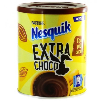 Какао напій Nesquik Extra Choco, ( супер шоколадний) 390 г. Ж/Б (без глютену)