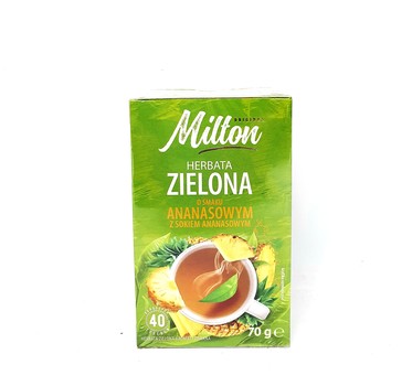 Чай Milton зелений з АНАНАСОМ, 40 пакетиків, 70 г