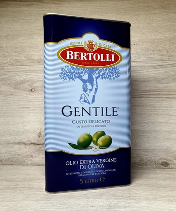 Олія оливкова Bertolli GENTILE  Gusto Delicato, Olio Extra Vergine di Oliva, 5 л. Ж/Б