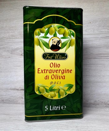 Олія оливкова,  Fra Ulivo (D.O.C.) Olio Extra Vergine di Oliva, 5 л. Ж/Б