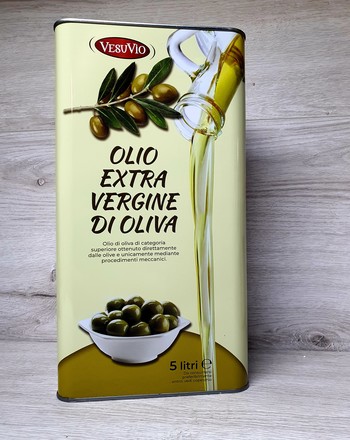 Олія оливкова, Vesu Vio (тарілка) Olio Extra Vergine di Oliva, 5 л. Ж/Б