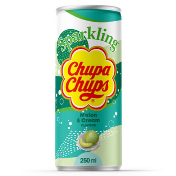 Напій газований Chupa Chups MELON & CREAM flavour (Диня та вершки) 250 г.