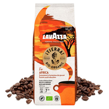 Кава Lavazza TIERRA  BIO-ORGANIC for AFRICA, Premium Blend, 100%, 180 г. мелена