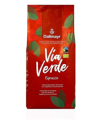 Кава Dallmayr  VIA VERDE Espresso, Bio/Organic, зерно 1000 г