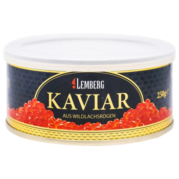 Ікра Лососева, Зерниста (Горбуша) LEMBERG Kaviar Alaska Gold, 250г