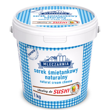 Крем Сир Вершковий Натуральний для Суші Mleczarnia Serek Smietankowy Naturalny, 1 кг