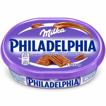 Крем Сир Філадельфія з Шоколадом Мілка, Philadelphia MILKA 175 г.