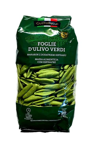 Паста з твердих сортів пшениці GustoBello Foglie D'ulivo Verdi 500 г