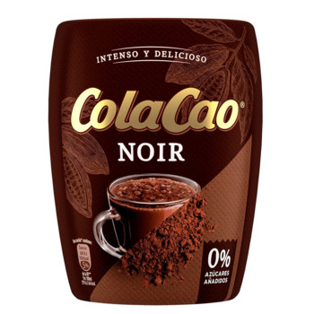 Какао напій Cola Cao Noir 0% цукру (без цукру, без глютену, без пальмової олії, 300 г
