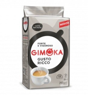Кава GIMOKA Gusto Ricco (сіра), 250 г, мелена