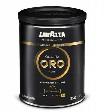 Кава Lavazza Qualita ORO Mountain Grown, 100% Arabica, 250 г., мелена, (З/Б, чорна)