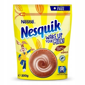 Какао напій Nesquik, 200 г (з вітаміном D, без глютену)