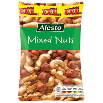 Суміш горіхів ALESTO Mixed Nuts XXL (волоський горіх,фундук, кешю, мигдаль), 500 г