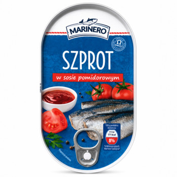 Шпроти в Томатному Соусі  Marinero Szprot w sosie pomidorowym 170 г