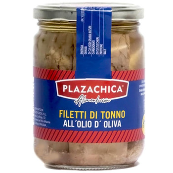 Філе Тунця в оливковій олії Plazachica, Filetti di Tonno, 445 мл.