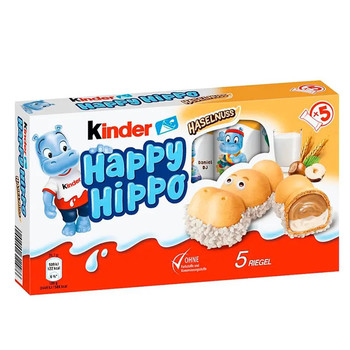 Kinder Happy Hippo Haselnuss, 103.5г. (5шт.×20,7г.)