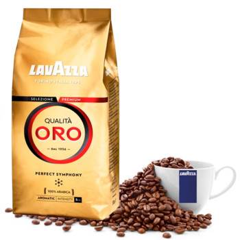 Кава в Зернах Лавацца Оро 100% Арабіка, Lavazza Qualita ORO, 100% Arabica 500 г