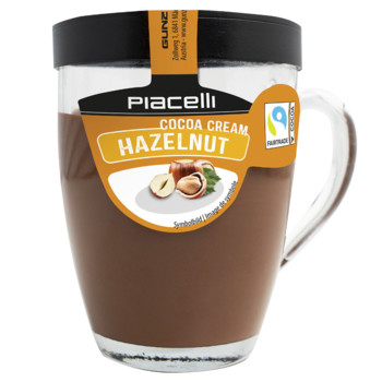 Шоколадна Паста Горіхова Piacelli Cocoa Cream Hazelnut  (Кружка), 300 г.
