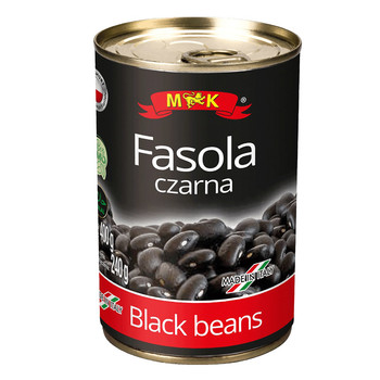 Квасоля консервовона чорна  MK, Fasola Czarna, 400 г.