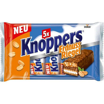 Шоколадный батончик Storck, Knoppers Erdnuss Riegel (з арахісом), 200 г. (5*40г.)