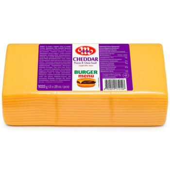Сыр Чеддер Плавленный Mlekovita Cheddar ( 84 слайса) 1033 г