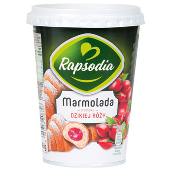 Джем з смаком Шипшини Rapsodia, Marmolada o smaku Dzikiej Rozy, 590 г.