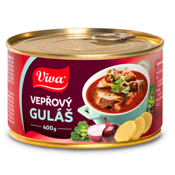 Гуляш м'ясний Viva, Veprovy Gulas (з Свининою) , 400 г.