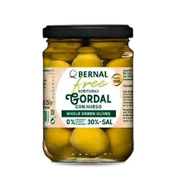 Оливки-гіганти з кісточкою Bernal Gourmet, Gordal Olives, 436 г