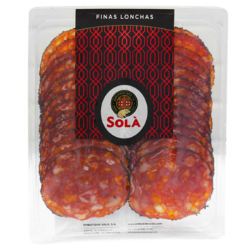 Ковбаса сиров'ялена Чорізо Sola,  Finas Lonchas Chorizo, 150 г. (нарізана)