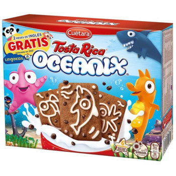 Печиво з шоколадними крихтами Tosta Rica OCEANIX, 480 г