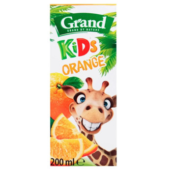Сік Апельсиновий Grand Kids Orange, 200 г