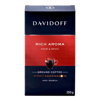 Кава Davidoff RICH Aroma, (100% арабіка), 250 г, мелена