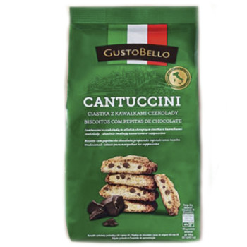 Печиво GustoBello Cantuccini з шоколадними крихтами, 250 г