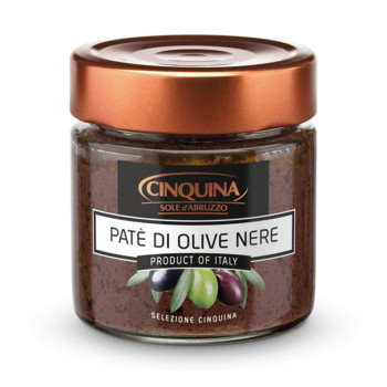 Паштет з Маслин CINQUINA Black Olive Spread, 200 г.