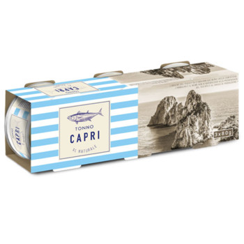 Тунець Capri у власному Соці, Tonno al Naturale, 240г (3шт*80г)