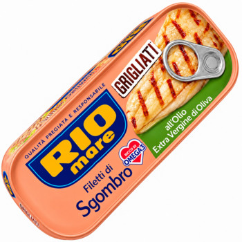 Філе Макрелі на Грилі в Оливковій Олії Rio Mare Filletti di Sgombro all Olio Extra Vergine di Oliva 120 г