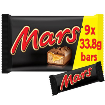 Шоколадні батончики Mars Snacksize Bars, 304.2г (9*33.8г)
