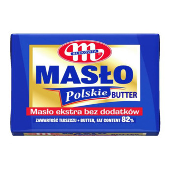 Масло Вершкове Екстра (без додатків), MLEKOVITA Maslo Ekstra, 82%, 200 г