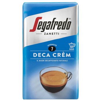Кава Segafredo Zanetti  Deca Crem, 250 г, мелена (без кофеїну)